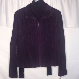 Yvonne & Marie Purple 100% Leather Jacket